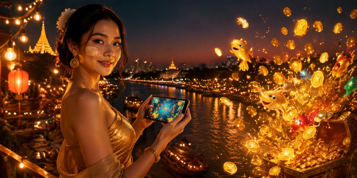 ငပ လီကမ်းခြေတွင် ဂိမ်းကစားနေသူများ